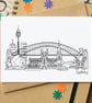 Sydney Skyline Greetings Card - Image 1