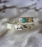 Silver Wrap Open Ring With Turquoise - Image 1