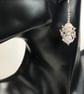 Sterling Silver Rose Quartz Chainmaille Earrings - Image 8