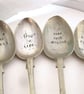 Four Perfectly Imperfect Handstamped Plant Labels for Allotment Vegetables - Image 1