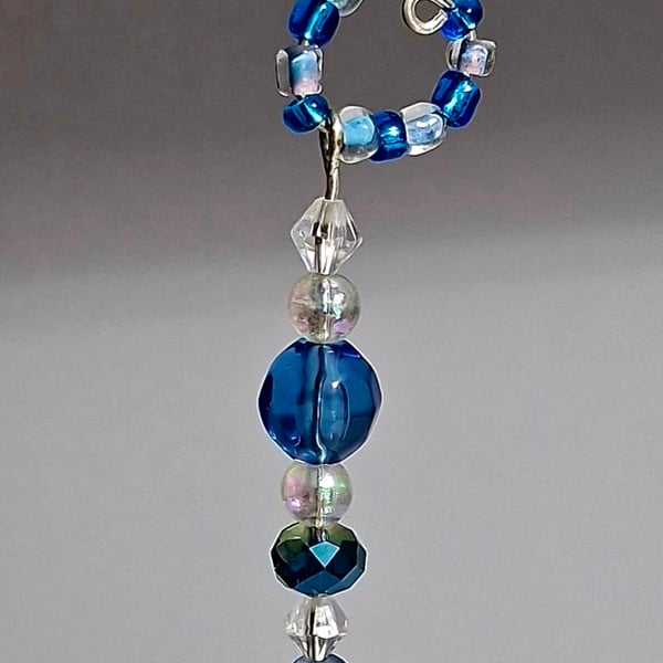 Pair of beaded "icicle" decorations