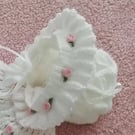 hand knitted frilled baby girl hat
