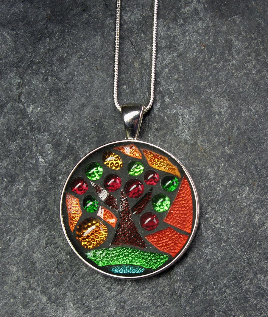 Autumn Colours - Mosaic Pendant