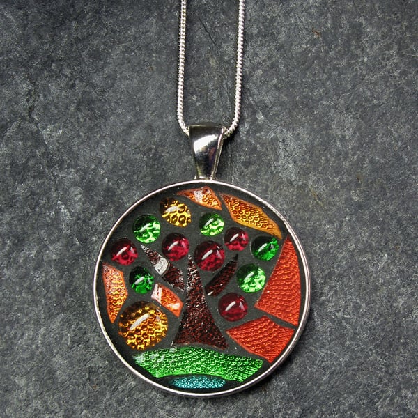 Autumn Colours - Mosaic Pendant