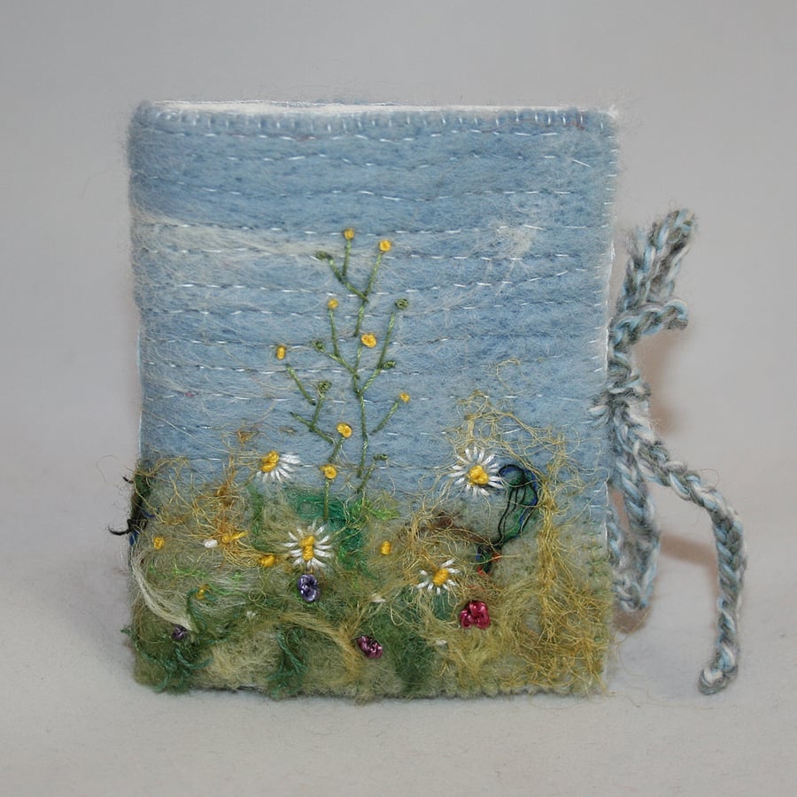 Meadow Needlecase - Embroidered and Felted Needlebook