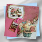 Birthday Card for Him or Her. Luxury Cupcake Birthday Card.