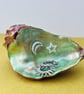 Hand Decorated Oyster Shell Trinket Dish