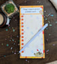 Autumnal Funny Cat To-Do List Notepad - Magnetic Stationery planner