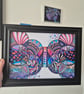 A4 Harmony Original - Unframed Butterfly Abstract Art - Image 3