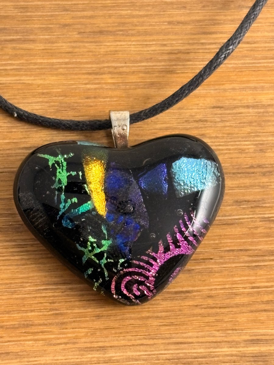 Multi Coloured Heart Pendant
