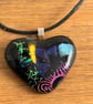 Multi Coloured Heart Pendant