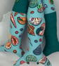 Shells hanging fabric fish set, Handmade - Image 2