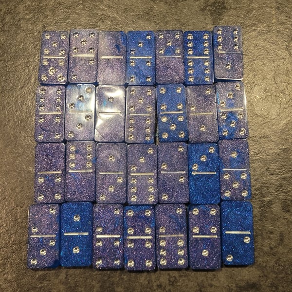 Handmade Resin Dominoes 