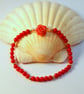 Red Bamboo Coral Bracelet, Carved Coral Rose, Birthday, Anniversary, Valentine - Image 6