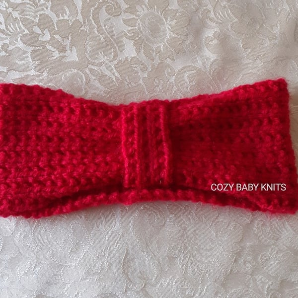 ARAN EARWARMER PERFECT FOR A CHILLY DAY