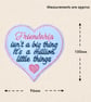 Friendship Is a Million Little Things Heart Hanger - Embroidered Decoration - Image 4