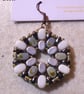 Hexagonal bead earrings (customisable) - Image 1