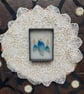 Blue fairy wing necklace and earring set - Image 1