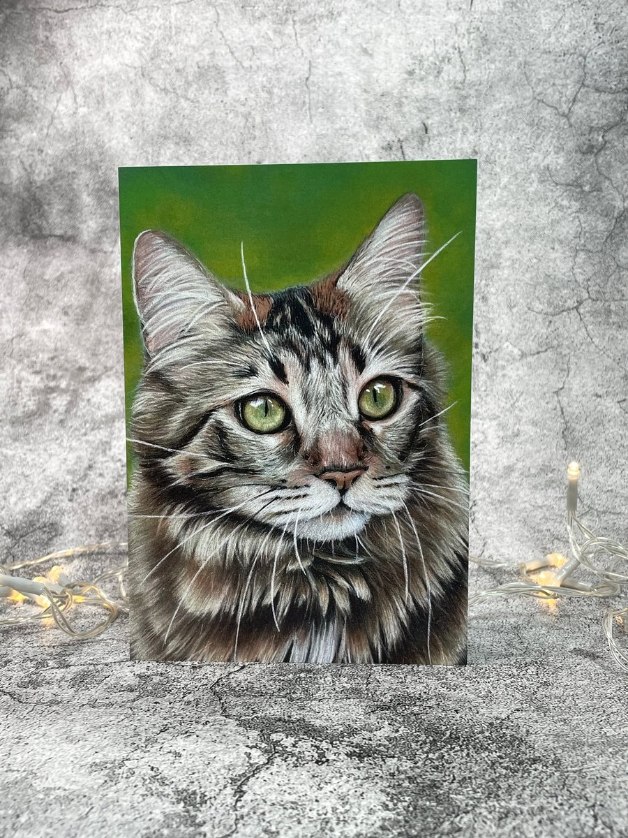 Aurora - Blank Greetings Card Printed from Original Art