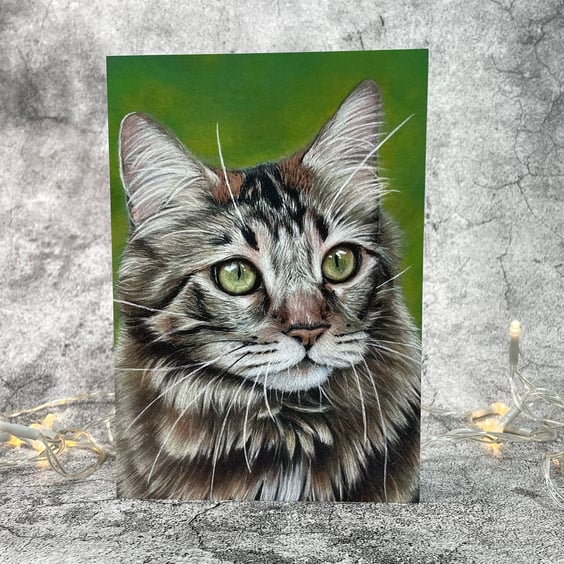 Aurora - Blank Greetings Card Printed from Original Art