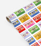 1980's mix tape, cassette tape wrapping paper - Image 6