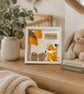 Personalised Baby Animal Crochet Frame with LED Lighting Nursery Keepsake Gift