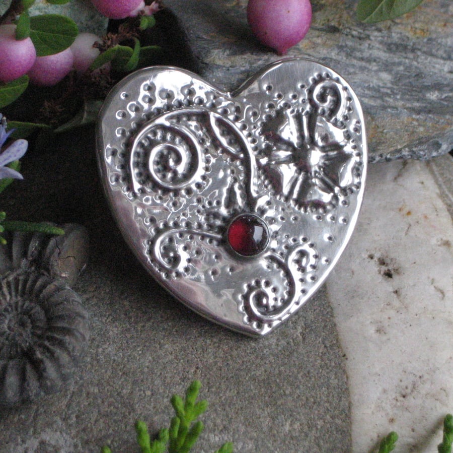 Heart Brooch