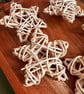 Natural wicker rattan star Christmas ornament Scandinavian boho tree hanging - Image 2