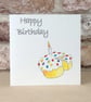 S A L E  New Birthday Cake Card Ecofriendly