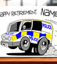 Personalised Police Retirement Card, dad, mum, son, brother, sister