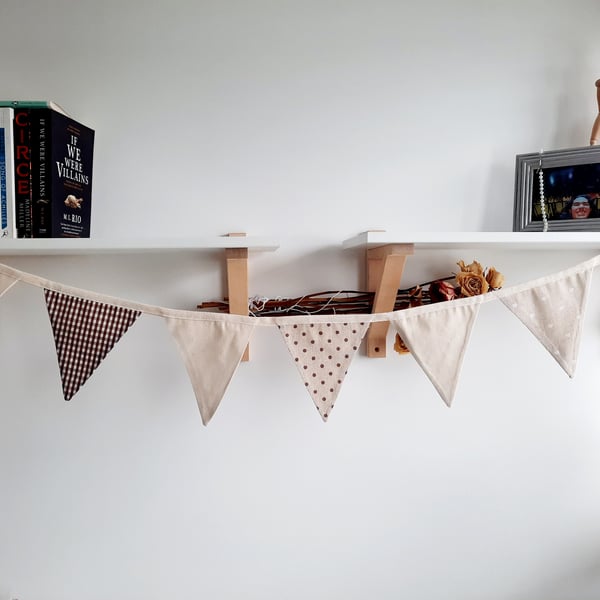 Handmade fabric bunting, perfect for a child's room, bedroom 180cm long