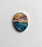 Seascape Hand Painted Pendant