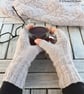Knitted fingerless gloves, Merino wool mittens, Hand warmers, Gift for women  - Image 4