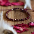 Garnet Intention Bracelet Deep Energy and Strength