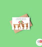 Goat Christmas Card, A6 Christmas Card, Cute Animal Christmas Card