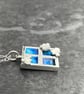 Enamel Pendant, cloud pendant, through the window, enamel jewellery, enamel,  - Image 3