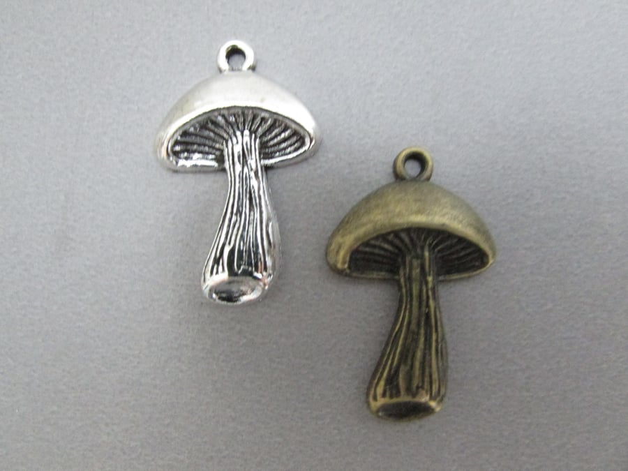 Toadstool Fungi Mushroom Tibetan Jewellery Charm
