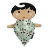 ORGANIC Baby Bandana Dribble Bib in MINT PANDAS Gift Idea from BellaOski