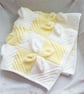 Hand-knitted Leaf design Blanket,  babies blanket  - Image 4