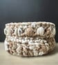 Handmade Crochet Flower Coasters Set of 6 with Basket - Image 8