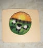 Needle Felted Sheep at Sunset Brooch - Image 1