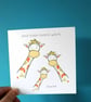 And then there were 3 card, new baby card, now there's three, new born card - Image 1