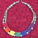 Rainbow Jade Necklace.