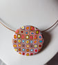 RETRO NECKLACE - POLYMER CLAY - FREE UK SHIPPING  - Image 3
