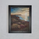 Boulby Cliffs Yorkshire coastline autumn sunrise painting