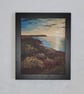 Boulby Cliffs Yorkshire coastline autumn sunrise painting