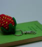 Crochet Strawberry keyring charm - Image 4