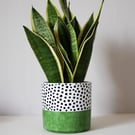 Green Colour Pop Polka Dot Planter