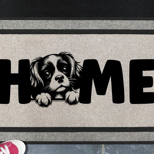 English Toy Spaniel Home Door Mat - All Weather Doormat - 45x70cm 