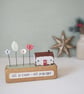 Little Wooden House with Festive Garden 'All is Calm All is Bright' - Image 1